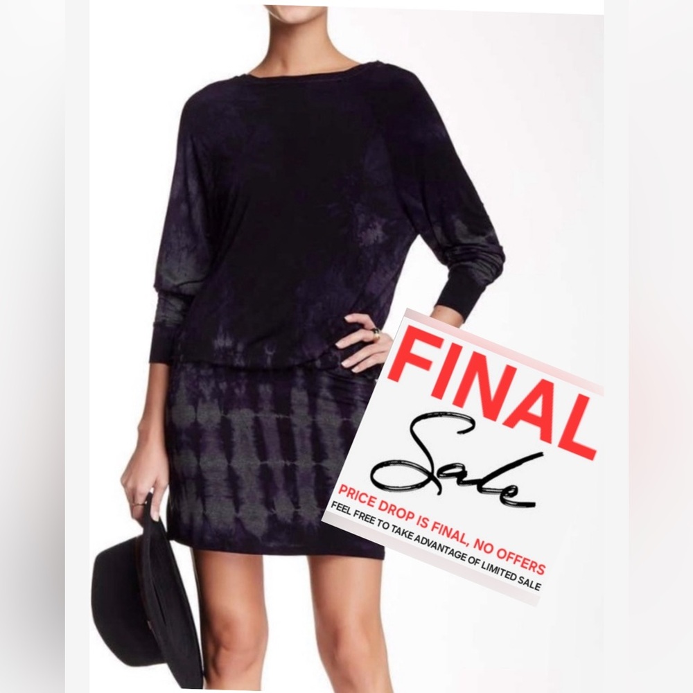 PRICE FIRM NO DISCOUNTS 1 OWNER American Twist Pop Over Mini Tie Dye Dress M